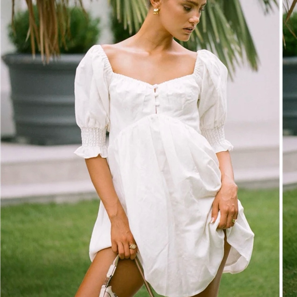 Sabo Skirt Birdie Dress white